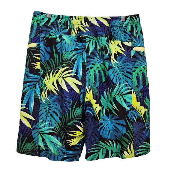 Aptro Mens Tropical Leaf Print Swim Trunks Shorts Size L - Picture 4 of 7